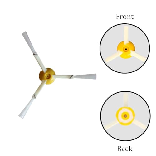 3-Pack Replacement Side Brush Compatible with IRobots Roomba 800 and 900 Series & 600 Series 877 891 895 761 770 780 790 614 665 671 675 690 670 Models,White - 4636428