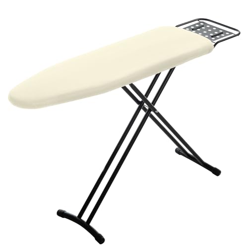 Ironing Board Full Size, RAINHOL Ivory 43x13 Compact Iron Board - color: Ivory