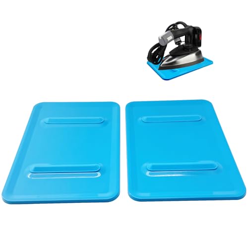 2 Pcs Blue Ironing Boards Replacement Hot Iron Rest Pad Metal Heat Resistant Classic Dry Full Size Iron Board