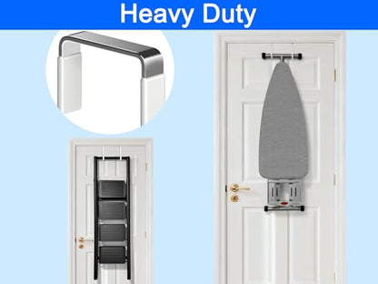Mars-Rock Single Over Door Steel Hooks 10 Pack Fit 1-3/8" Door 5.5" White - color: F: 10Pack 5.5"Length