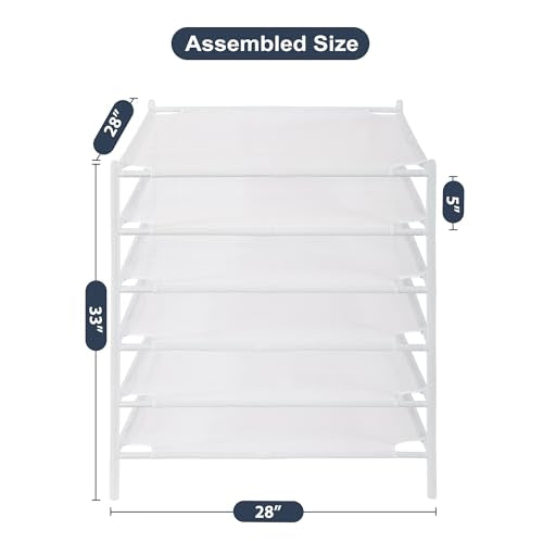 STO STO Sweater Drying Rack, 6-Pack Stackable Mesh Clothes Drying Rack, Laundry Drying Rack for Sweaters, Socks, Toys, White - style: 6 Pack