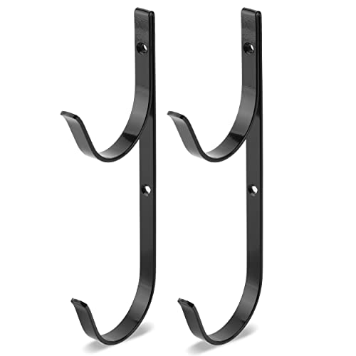 UNCO- Pool Pole Hanger, 2 Pack, Pool Equipment Hooks - color: Black, size: 2 Pack