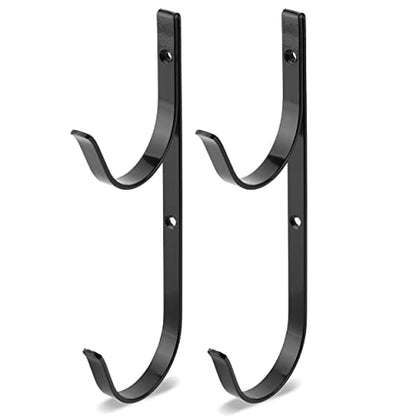 UNCO- Pool Pole Hanger, 2 Pack, Pool Equipment Hooks - color: Black, size: 2 Pack