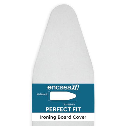 Encasa XO Ironing Board Cover and Pad, 6mm Felt 54"x15" Silver Luxury - size: Large (54"x15")