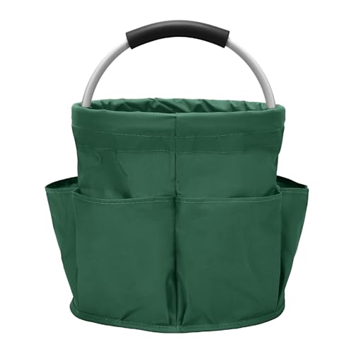Multifunctional Folding Basket with Handles: Portable Picnic Baskets, Outdoor Beach Baskets, Garden Picking Baskets, Gift Baskets, Collapsible Bathroom Storage Baskets (Green) - color: Green