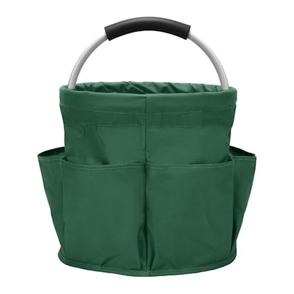 Multifunctional Folding Basket with Handles: Portable Picnic Baskets, Outdoor Beach Baskets, Garden Picking Baskets, Gift Baskets, Collapsible Bathroom Storage Baskets (Green) - color: Green
