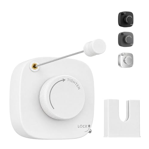 Retractable Clothesline Indoor/Outdoor, Portable Non-Sagging Wall Mounted Clothesline, Heavy Duty Stainless Steel Drying Laundry Line for Bathroom, Balconies, Apartment, Clothes Line - color: White