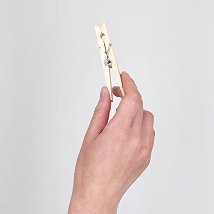 Clorox Wood Clothespins with Spring – Value Pack Set of 50 | Rust Resistant, Heavy-Duty Coil, Non-Slip Grip for Line Drying Laundry, Chip Clips, Crafts, 50 Pack - size: 50 Pack