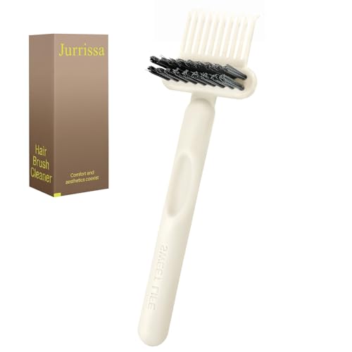 Hair Brush Comb Cleaning Tool Comb,2-in-1 Hair Brush Cleaner Tool, Portable Remover Rake for Removing Hair Dust, Home and Salon Use (White) - color: 1 Pack-White