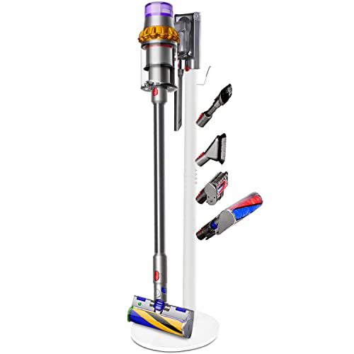 XIGOO Freestanding Vacuum Stand Holder with 5 Hooks - color: White, style: 5 Hooks