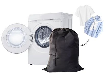 Extra Large Laundry Bag 6 Pack, Black, 30"x40" - color: Black