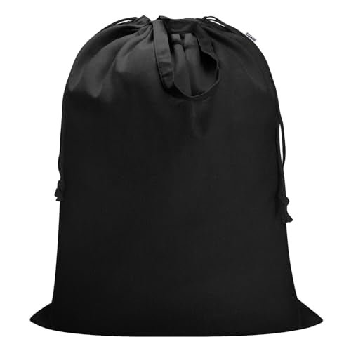 Canvas Laundry Bag 33"Wx 35"H,Extra Large Heavy Duty Hamper Liner, XL Black - color: Black, size: XL 33"W x 35"H┃1 Pack