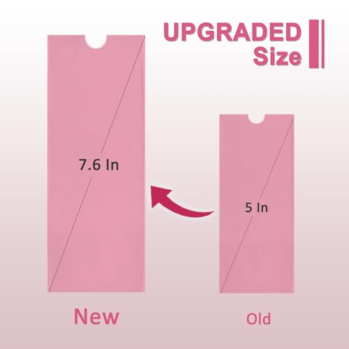 Yugui 200pcs Tattoo Machine Pen Covers Bags - Tattoo Gun Sleeves 2.4x7" - color: Pink, size: 200pcs