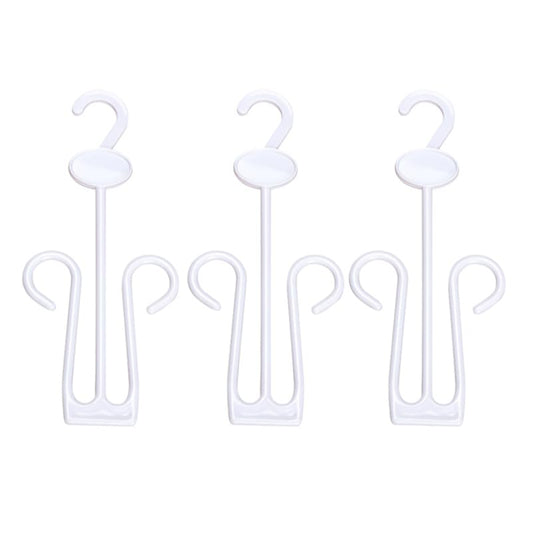 LIOOBO 15 Shoe Display Hangers, 15 Piece, Plastic, White for Setup