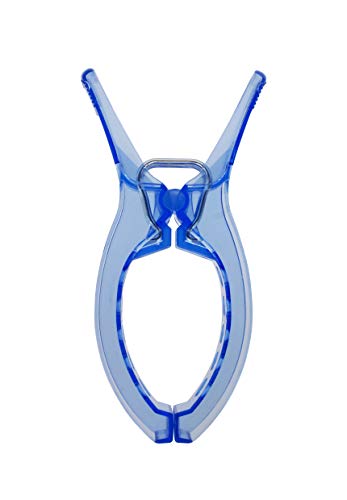 Towa Sangyo 20037 Clothespins, Clear Blue, 6.3 x 3.1 x 0.9 inches (16 x 8 x 2.4 cm), Pack of 2 - style: Veranda Pinch