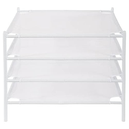 STO STO Sweater Drying Rack, 4-Pack Stackable Mesh Clothes Drying Rack, Laundry Drying Rack for Sweaters, Socks, Toys, White - style: 4 Pack