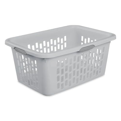 2-Bushel Plastic Laundry Hamper with 4 Ergonomic Handles – BPA-Free, Spacious Design for Household Use, Gray (1PC) - color: Gray