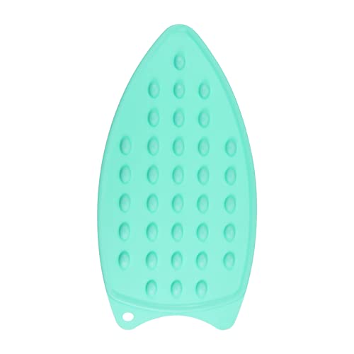 HARFINGTON Silicone Iron Rest Pad, Multipurpose Iron Hot Resistant Mat Iron Rest Plate for Ironing Board Hot Heat Resistant Steam Compact Mat, Turquoise - color: Turquoise