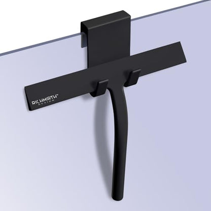 Silicone Rubber Blade Shower Squeegee 9" in Width Window & Car Squeegee for Shower, Glass, Window (Black, 9 Inches) - color: Black, size: 9 Inch