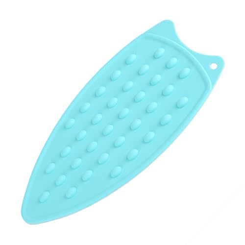 Silicone Rest Pad, Protective Surface for Mini Iron Pad Protection Ironing Rest (Cyan) - color: Cyan
