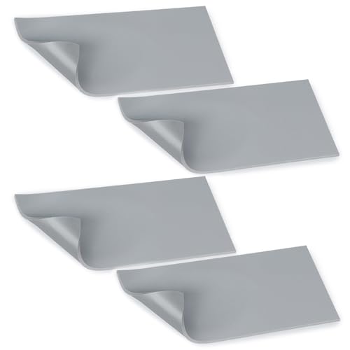 4PCS Silicone Heat Press Pad 1/8"x4"x8" Heat Press Cover Mat Heat Resistant to 536°F for Hat HTV Transfer Vinyl Ironing DIY Small Business Home Use - color: Grey-4PCS 1/8"x4"x8"