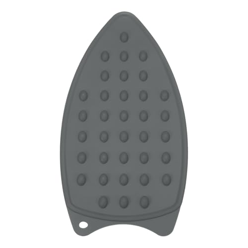 PATIKIL Silicone Iron Rest Pad, Multipurpose Hot Heat Resistant Iron Rest Plate Protective Pad for Ironing Board Hot Resistant Steamer Steam Compact Mat, Gray - color: Gray