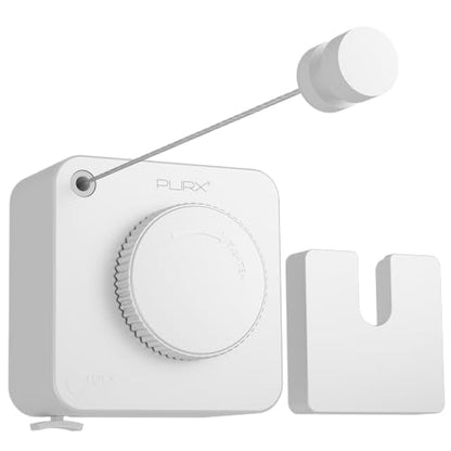 Retractable Clothesline Indoor, Non-Sagging Outdoors Clothesline Retracting, Heavy Duty Retractable Clothes Drying Laundry Line, Wall Mounted Stainless Steel Line - 13.8 Ft (White) - color: White
