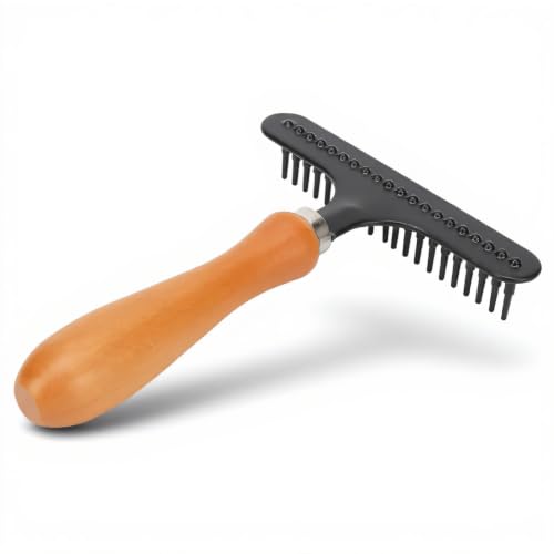 Handheld Carpet Rake, Stainless Steel Hair Groomer Rug Rake, Floor Brush Hand Held Carpet Rake Hair Removal Comb Removal Cleaning Tool, Let Carpet Softness