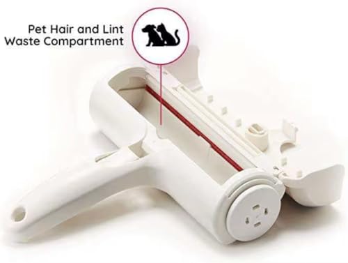 Pet Hair Remover Roller for Dogs and Cats, Reusable Self-Cleaning Lint Roller for Furniture, Couch, Carpet, Bedding and Clothing, No Refills or Batteries Required