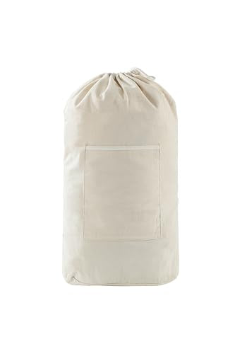 Canvas Laundry Bag, Laundry Backpack, Beige, X-Large - color: BEIGE, size: X-Large