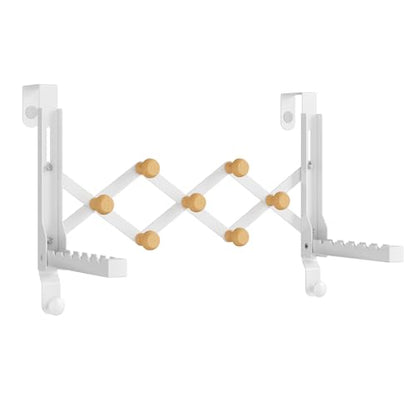 BAKON Over The Door Hanger Folding Clothes Drying Rack for Hanging Clothes