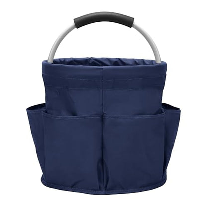Multifunctional Folding Basket with Handles: Portable Picnic Baskets, Outdoor Beach Baskets, Garden Picking Baskets, Gift Baskets, Collapsible Bathroom Storage Baskets (Blue) - color: Blue