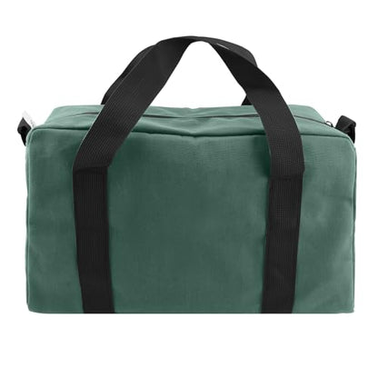 Small Tool Bag, Close Top Wide Mouth Tool Organizer Bag, Large Tool Bags - color: DarkGreen, size: 18 Inch