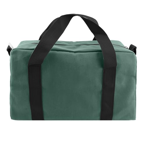 Small Tool Bag, Close Top Wide Mouth Tool Organizer Bag, Large Tool Bags - color: DarkGreen, size: 16 Inch