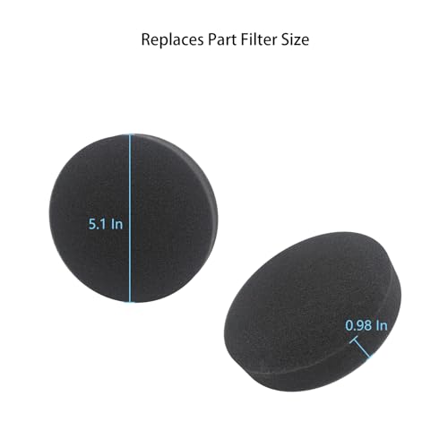 Cherimo 3333 Filter Compatible with Bissell 3333 3313 3332 3313U 3335 2191U 2191 2692 2190 2190V PowerForce Helix Turbo Rewind Pet Upright Vacuum (4 foam filters +4 felt filters)