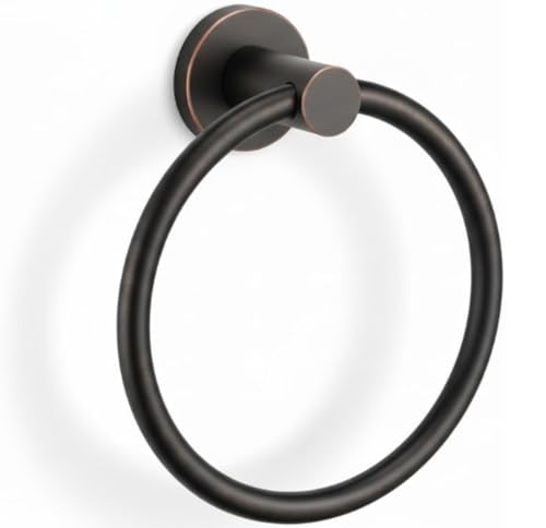 FORIOUS Towel Ring, SUS304 Hand Towel Holder for Bathroom,Oil Rubbed Bronze - color: Oil Rubbed Bronze