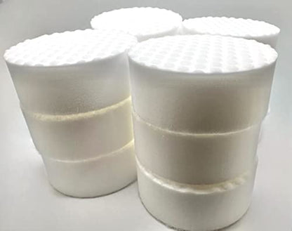 Refill Pack of 12 Drill Powered 3.5” Magic Sponge Erasers - size: Round 3.5" x 1.25" Thick