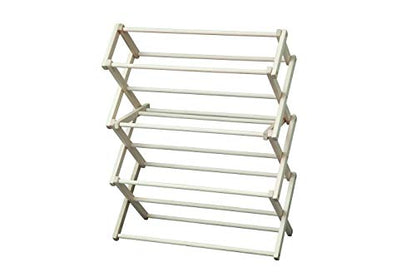 Peaceful Classics Wooden Folding Laundry Rack, 38x30x13 - size: Small