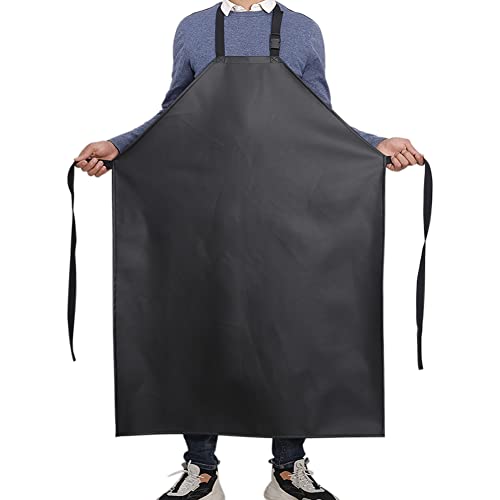 Thick Waterproof Apron Heavy Duty Oil Resistant PU Apron