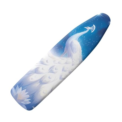Daisy Print Ironing Board Cover and Pad Standard Ironing Board Cover with Elastic Edge and Hook and Loop Fasteners Scorch and Stain Resistant Fabric - color: Daisy Print