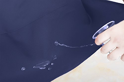 Navy Professional Resist Water Adjustable Extra Long Bib Apron 3 Pockets Home Kitchen Garden Restaurant Cafe Bar Pub Bakery for Cooking Chef Baker Servers Craft Unisex - color: Navy