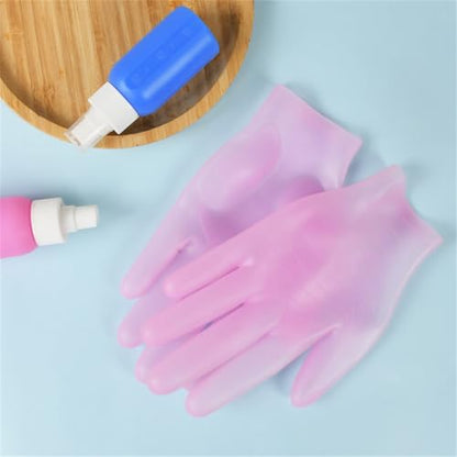 vodvob reusable silicone gloves, finger protectors for epoxy resin casting DIY crafts, household cleaning gloves - color: Purple