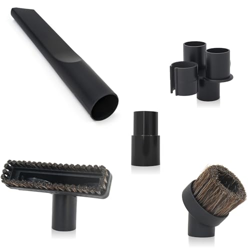 EZ SPARES 1 1/4 inch Universal Vacuum Attachments Accessories 32mm&35mm Vacuum Cleaner Accessories Horsehair Brush Crevices Tool Kit