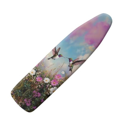 Ironing Board Cover and Pad 16 x 55 Inch Iron Board Cover with Elastic Edge & Adjustable Fastener Resist Scorching and Staining Extra Thick Padding Hummingbird - color: Hummingbird2