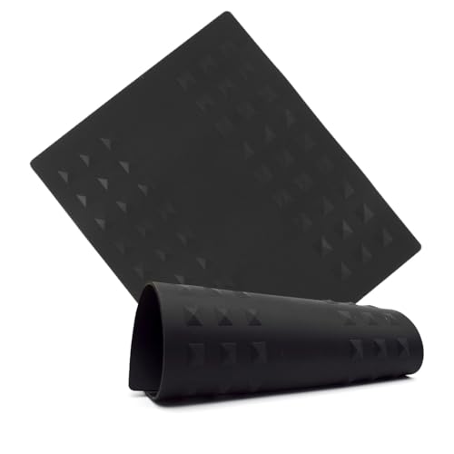 Colortrak Heat-Resistant Styling Station Mat, 9" x 11", Black, 2 Pack - size: 9x11 Inch (Pack of 2)