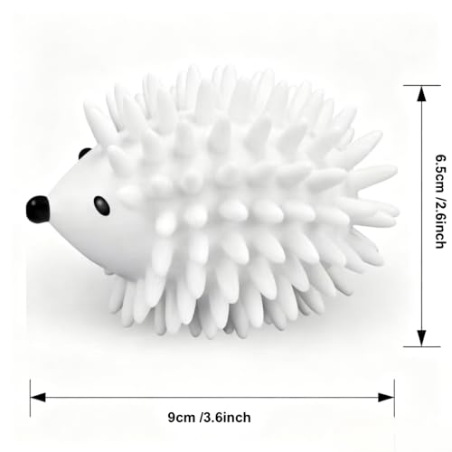 2PCS Laundry Dryer Balls Premium Reusable Hedgehog Shape Dryer Balls,Random