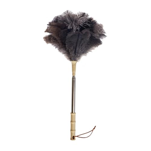 Aldwin Ostrich Feather Duster, 43" Extendable Feather Dusters for Cleaning