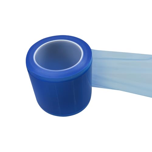 Disposable Dental Barrier Film, YOUYA DENTAL 1200Sheets/Roll Protective Film Plastic Oral Tape Isolation Membrane Tattoo Film Barrier Dentistry Covers Sleeves Dentistry Material 4"x 6"- Darkblue - color: Darkblue