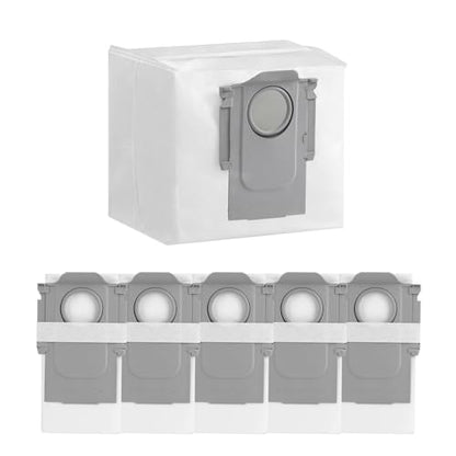 Roborock 6-Pack Disposable Dust Bags for Robot Vacuum Cleaner S8 Pro Ultra, S7 Max Ultra, S7 MaxV Ultra, S8+, Q5 Max+, Q5 DuoRoller+, Q5 Pro+, Q7 Max+, Q8 Max+, Q5 Max+, Q5+, Q10 S5+, Q10 X5+, Q7 M5+ - size: 2-Dust Bag