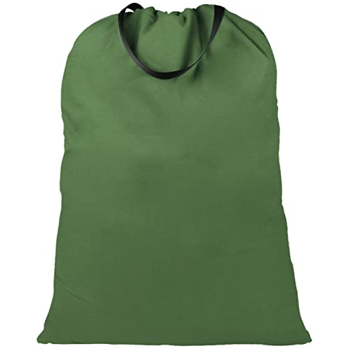 LOLOMLO Extra Large Canvas Laundry Bags with Handles & Drawstring Closure, Heavy Duty Tears Resistant Clothes Storage Travel Bags,25.5"x34",Army Green - color: Army Green